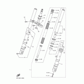Схема узла: Вилка передней оси Yamaha FZ6 FZ6 FAZER