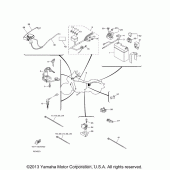 Схема узла: Электрооборудование (2) Yamaha XV1900 Stratoliner Deluxe