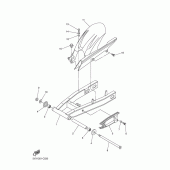 Схема вузла: Задній важіль та Підвіска Yamaha FZ6 FZ6 (Naked)