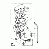 Схема узла: Панель приборов Yamaha XJ600 SECA II