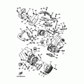 Схема вузла: Головка циліндра Yamaha XVS125 Drag Star