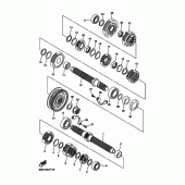 Схема вузла: Трансмісія Yamaha XVS1300 Midnight Star