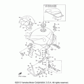 Схема вузла: Топливний бак Yamaha YZF600R Thundercat