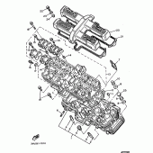 Схема узла: Головка цилиндра Yamaha FZX750