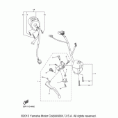 Схема узла: Пульт управления рулевой и Рычаг Yamaha FZ6 FZ6R