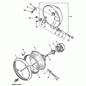 Схема узла: Фара Yamaha XV250 Virago