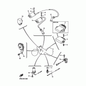 Схема вузла: Електроустаткування 1 Yamaha XVS1100 V-Star Silverado