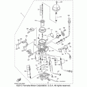 Схема вузла: Карбюратор Yamaha XV1600 Midnight Star
