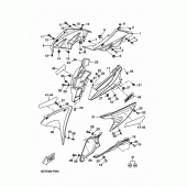 Схема вузла: Облицювальні елементи 1 Yamaha YZF-R125