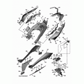Схема вузла: Бічна кришка Yamaha XP530 T-MAX DX