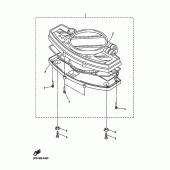Схема вузла: Панель приладів Yamaha YZF-R6/YZF600 R6 RaceBase