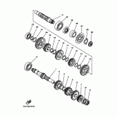 Схема узла: Трансмиссия Yamaha XVS125 Drag Star