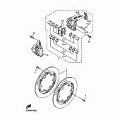 Схема узла: Передний тормоз Yamaha FZS1000 FZ1