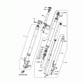 Схема вузла: Вилка передньої осі Yamaha MT09/MTN850 MT-09