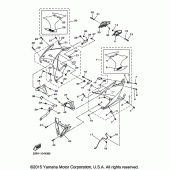 Схема узла: Облицовочные элементы 2 Yamaha FZ6 FZ6R