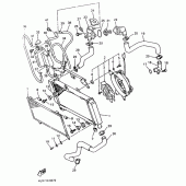 Схема узла: Радиатор и Патрубок системы охлаждения Yamaha XTZ660 Tenere