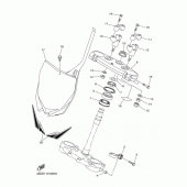 Схема узла: Рулевой механизм Yamaha YZ450F YZ450F