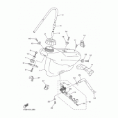 Схема узла: Топливный бак Yamaha YZ250 YZ250F