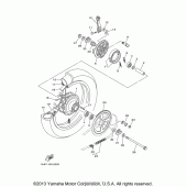 Схема вузла: Заднє колесо Yamaha TTR125 TT-R125
