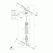 Схема вузла: Задня підвіска Yamaha WR450F