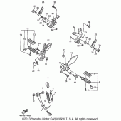 Схема вузла: Підніжки та Підставка Yamaha YZF600R Thundercat