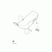 Схема вузла: Сидіння Yamaha XT600 XT600