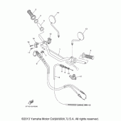 Схема узла: Руль и Тросики Yamaha TW200