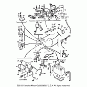 Схема вузла: Електроустаткування (2) Yamaha XVZ1300 Venture Royale