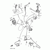 Схема узла: Электрооборудование 2 Yamaha FZX750