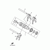 Схема узла: Копирный вал и Вилки Yamaha XV1900 Midnight Star