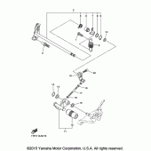 Схема вузла: Вал перемикання Yamaha XVS950 Bolt R-Spec