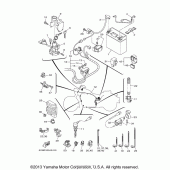 Схема узла: Электрооборудование (2) Yamaha XV1700 Road Star Midnight Silverado