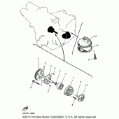 Схема вузла: Масляний насос Yamaha YZF600R Thundercat