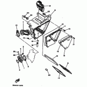 Схема вузла: Впускна система Yamaha XT225 XT225