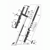 Схема вузла: Вилка передньої осі Yamaha XV1900 Star Venture
