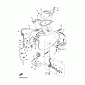 Схема вузла: Паливний бак Yamaha XVS250 Drag Star