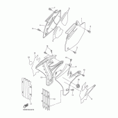 Схема узла: Боковая крышка Yamaha YZ250 YZ250F