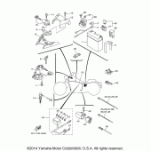 Схема вузла: Електроустаткування (2) Yamaha XV1900 Raider S
