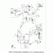 Схема вузла: Паливний бак Yamaha XVS1300 V-Star Tourer