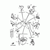 Схема вузла: Електроустаткування 1 Yamaha TTR225 TT-R225