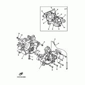 Схема вузла: Картер двигуна Yamaha YZ125