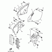 Схема вузла: Бічна кришка Yamaha WR250 WR250Z