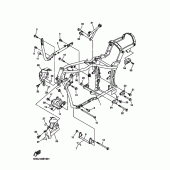 Схема вузла: Рама Yamaha XVS1100 V-Star Silverado