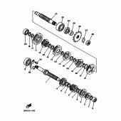 Схема узла: Трансмиссия Yamaha WR200R