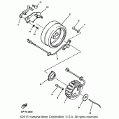 Схема узла: Генератор Yamaha XVZ1300 Venture Royale