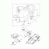 Схема узла: Сиденье Yamaha MT01 MT-01