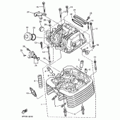 Схема вузла: Головка циліндра Yamaha XT600 XT600