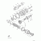 Схема узла: Промежуточная передача Yamaha VMX12 V-MAX