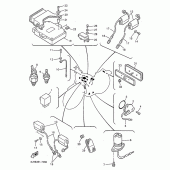 Схема вузла: Електроустаткування 1 Yamaha VMX12 V-MAX