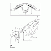 Схема вузла: Бічна кришка Yamaha YZF-R6/YZF600 R6